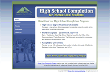 Tablet Screenshot of highschoolcompletionusa.org